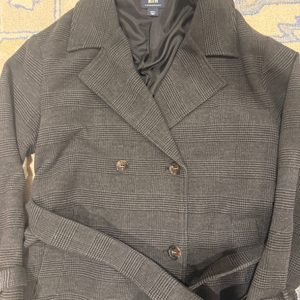 Anthropologie Trench Coat Wool - Picture 2 of 4